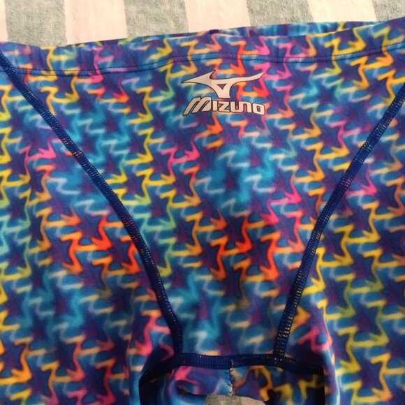 UNIQUE MIZUNO SWIM JAMMER, RAINBOW STARS, JAPANESE SIZE "L" (~32") (Pre-Owned) - Picture 3 of 8